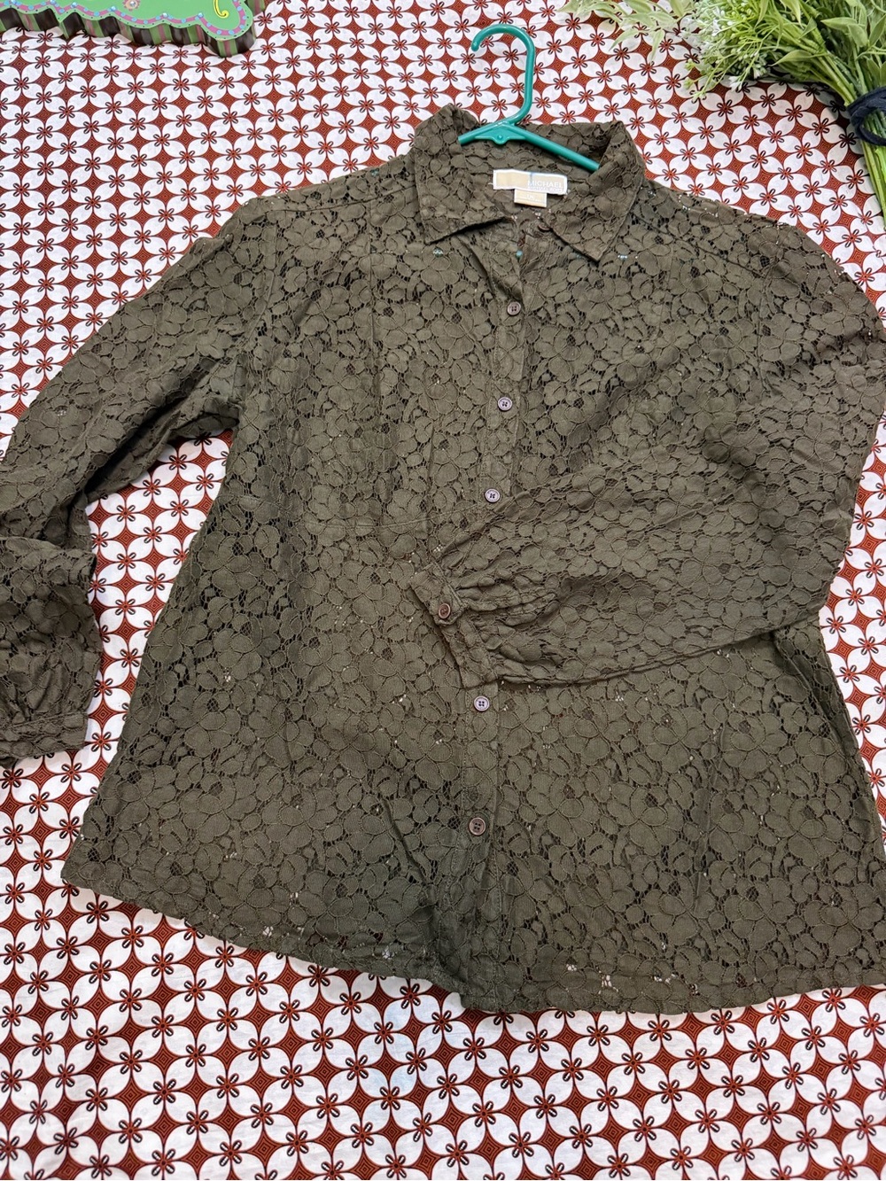 Michael Kors Buttons down lace shirt shirt